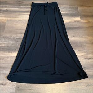Womens Michael Kors Black Maxi Drawstring Waist Skirt Size XS